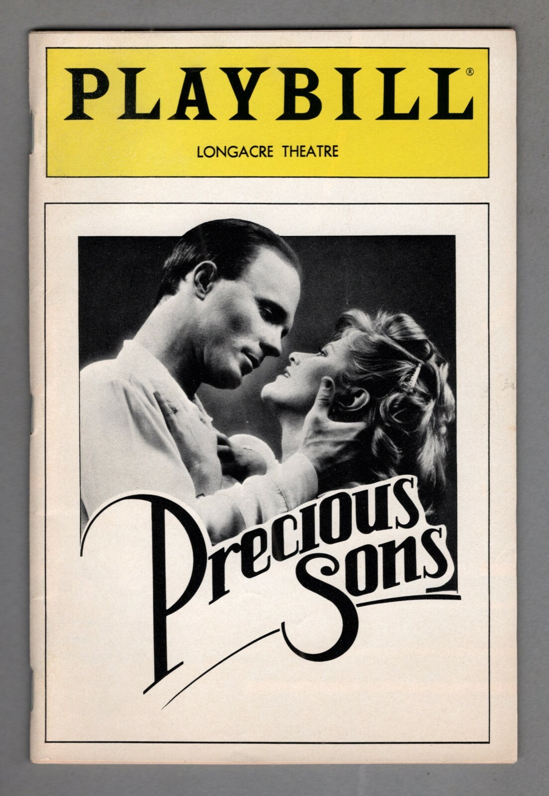 Ed Harris “PRECIOUS SONS” Judith Ivey / Anthony Rapp / George Furth ’86 Playbill