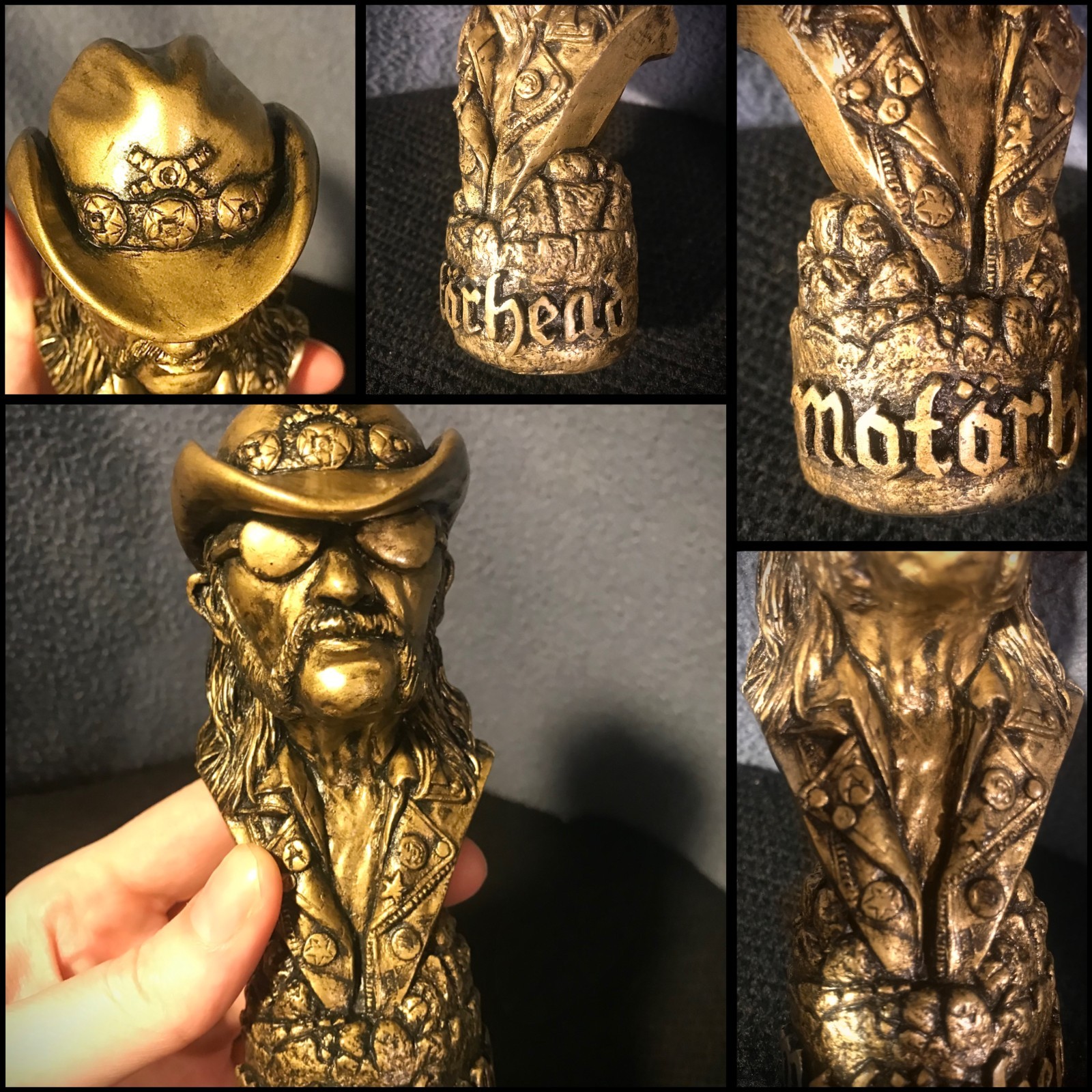 LEMMY BY MOTORHEAD BUST RESIN SCULPTURE HEAVY METAL MUSIC ROCK FIGURE Motörhead