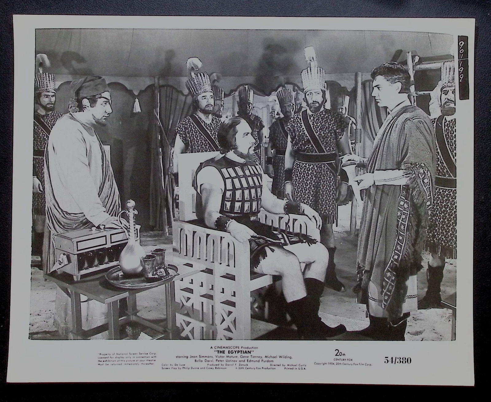 Peter Ustinov Edmund Purdom The Egyptian 1954 Original Movie Still 54/399 20th