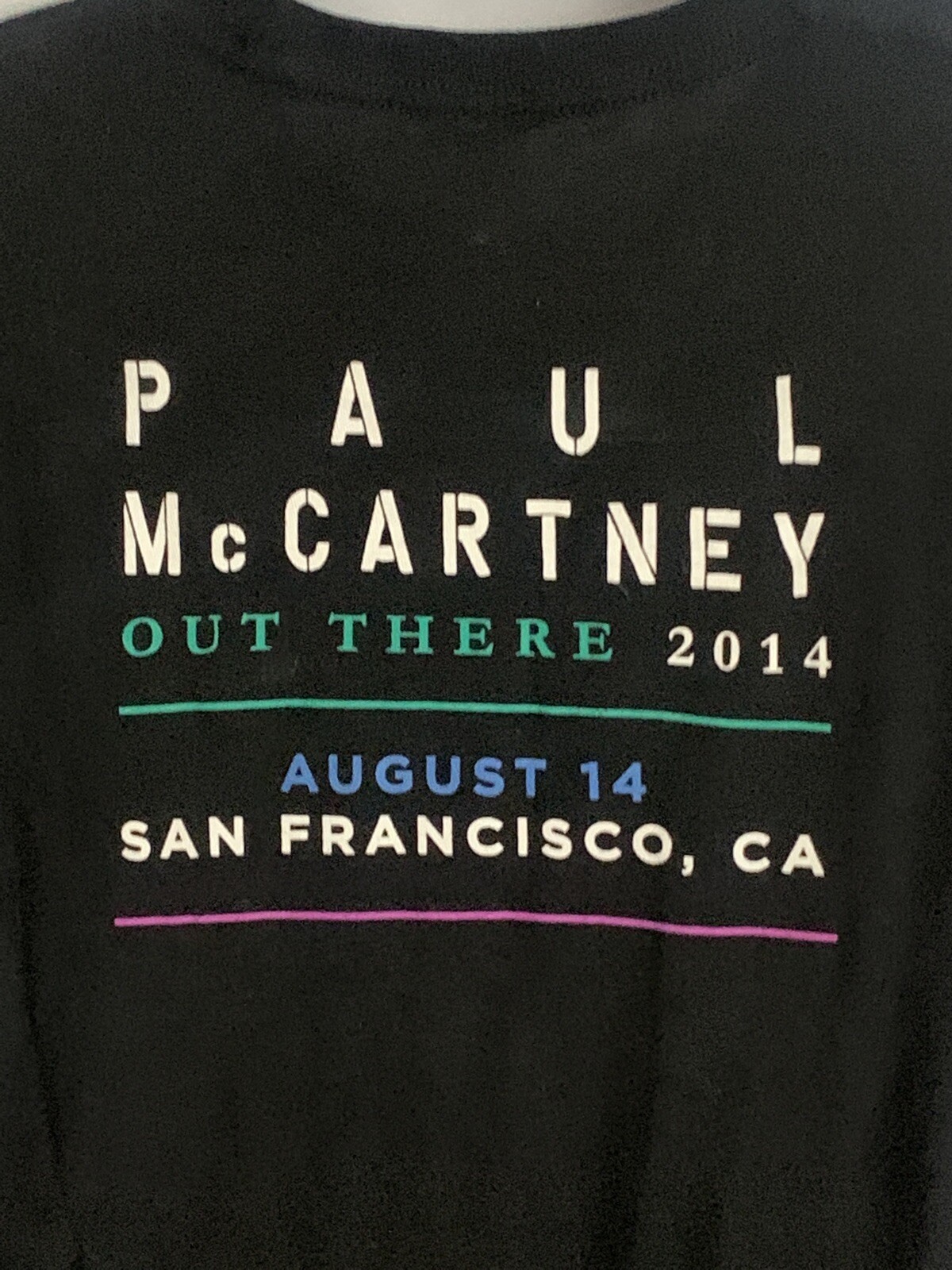 Paul mccartney t shirt small adult unisex short sleeve pre owned