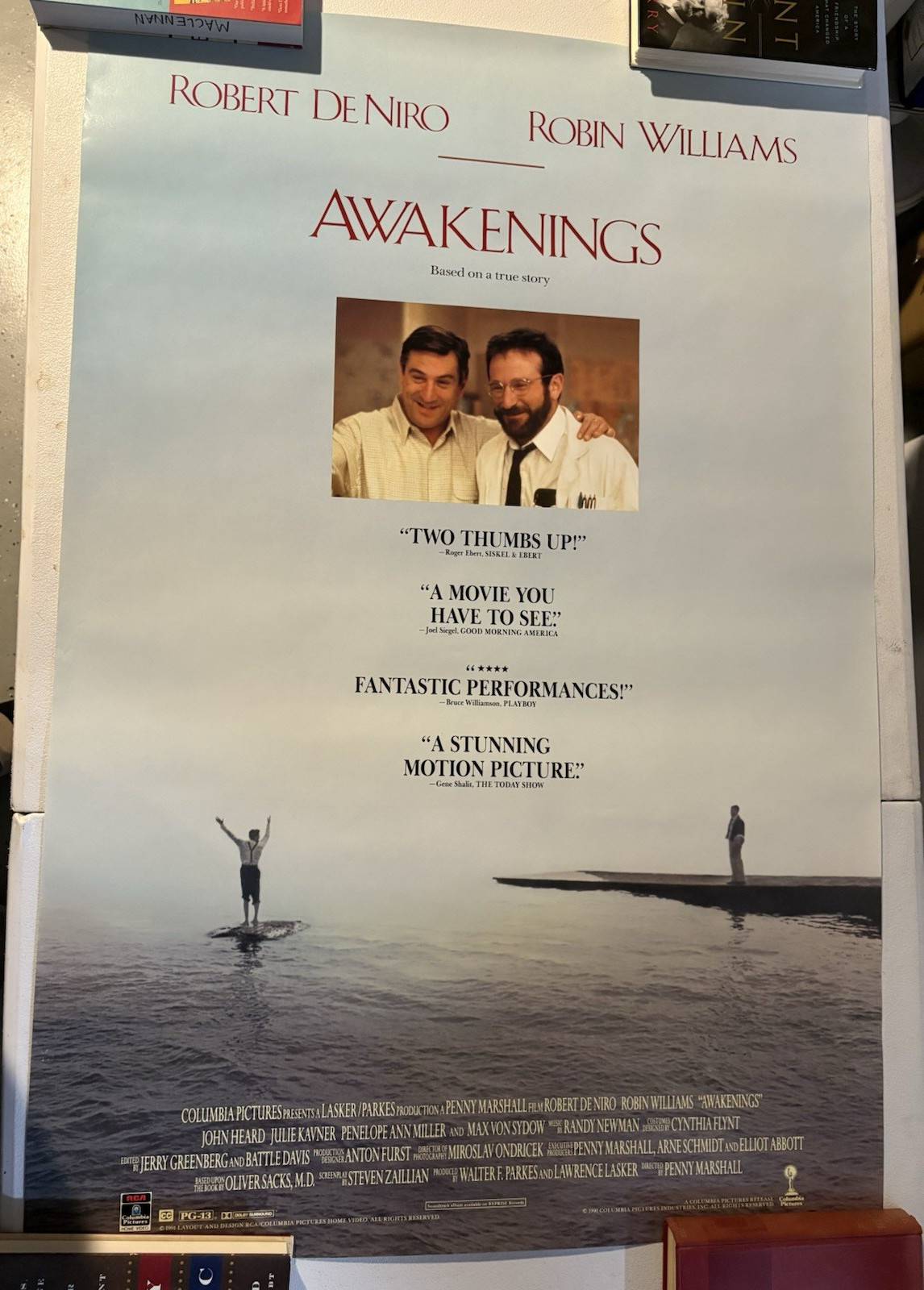 Awakenings Original video release poster 27 x 40 Robert DeNiro Robin WIlliams