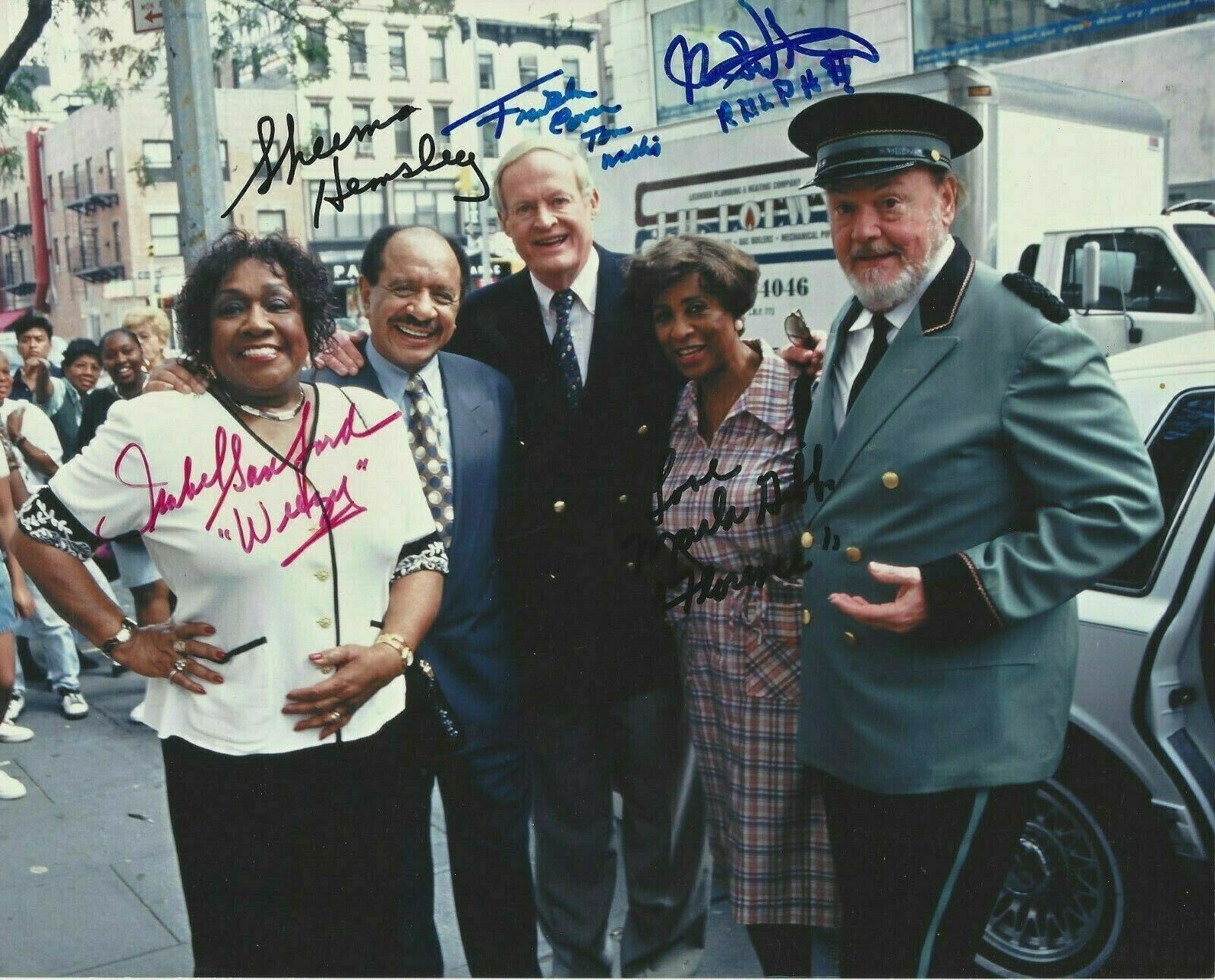 1975 THE JEFFERSONS TV SHOW CAST 8.5X11 SIGNED PHOTO AUTOGRAPH POSTER REPRINT
