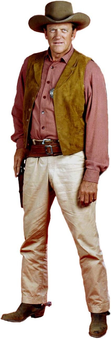 GUNSMOKE MATT DILLON JAMES ARNESS LIFESIZE CARDBOARD STANDUP STANDEE CUTOUT NEW