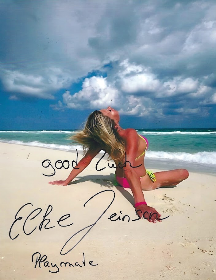 Elke Jeinsen: Playboy & Bay Watch 8.5×11 Autographed Signed Photo