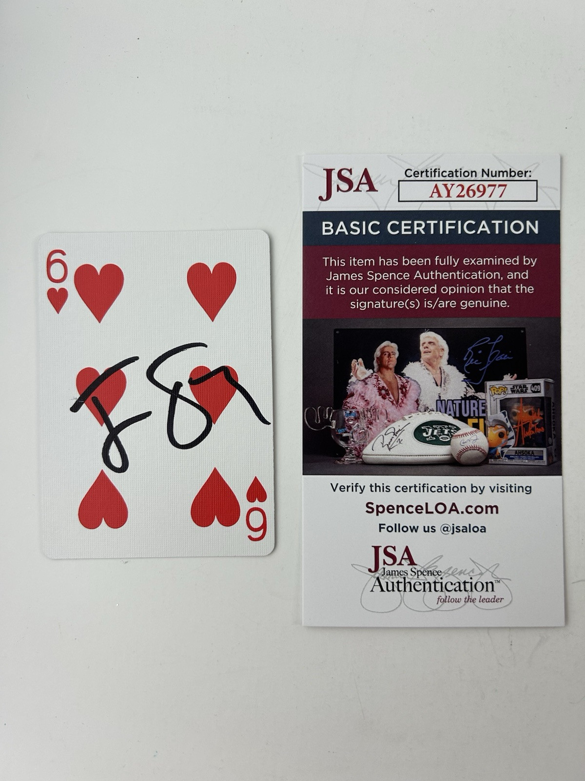 Jesse Eisenberg Signed Playing Card Now You See Me Autographed JSA COA