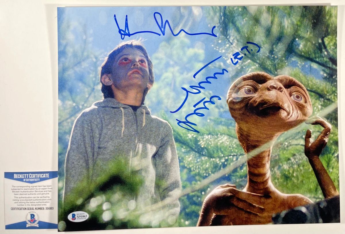 Henry Thomas & Matthew DeMeritt Signed E.T. 11×14 Photo C Autograph JSA COA