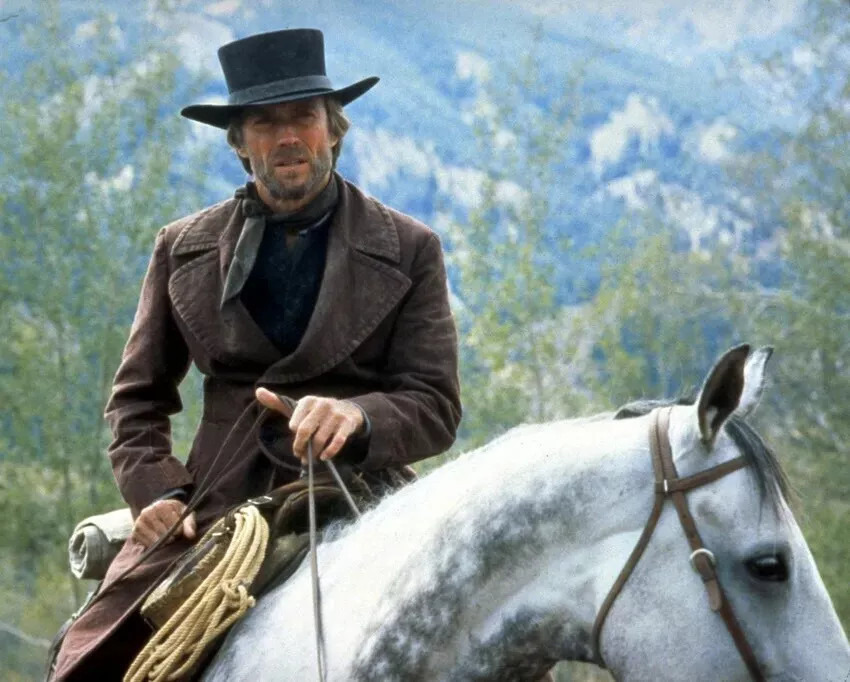 Clint Eastwood Pale Rider Sitting On His Horse As Preacher 8×10 PHOTO PRINT