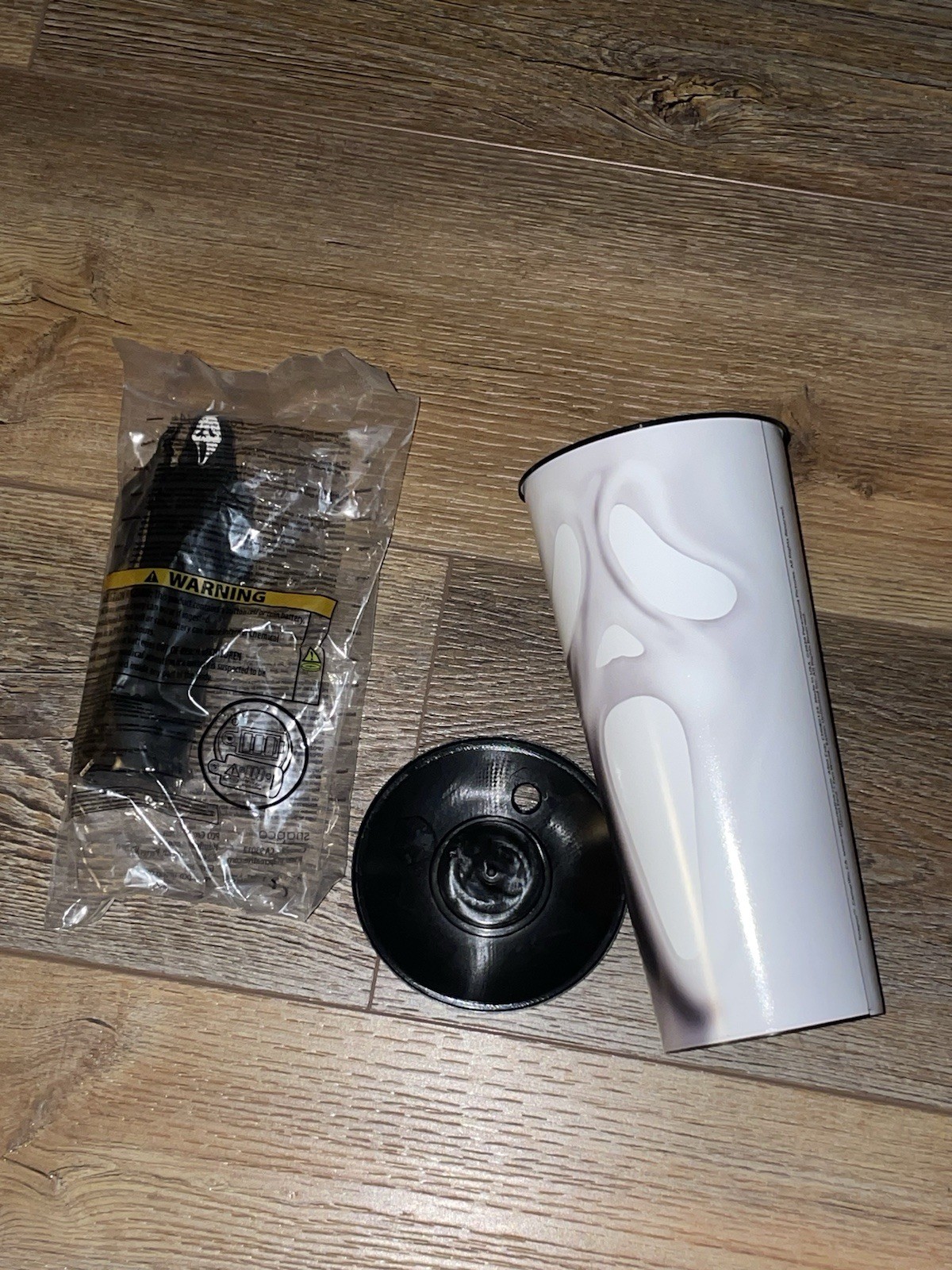 New Scream 7 Audio Talking Figure Topper Cup Cinemark Exclusive Drinking Tumbler