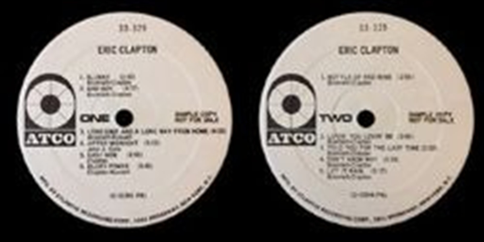 ERIC CLAPTON / ERIC CLAPTON: US ATCO PROMO ONLY MONO LP / 1CD