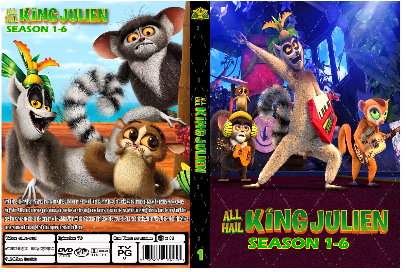 All Hail King Julien Animated Collection English Audio Season 1-6