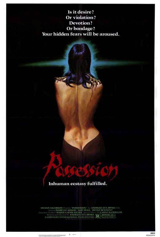 POSSESSION Movie POSTER 27×40 Johanna Hofer Isabelle Adjani Sam Neill Heinz