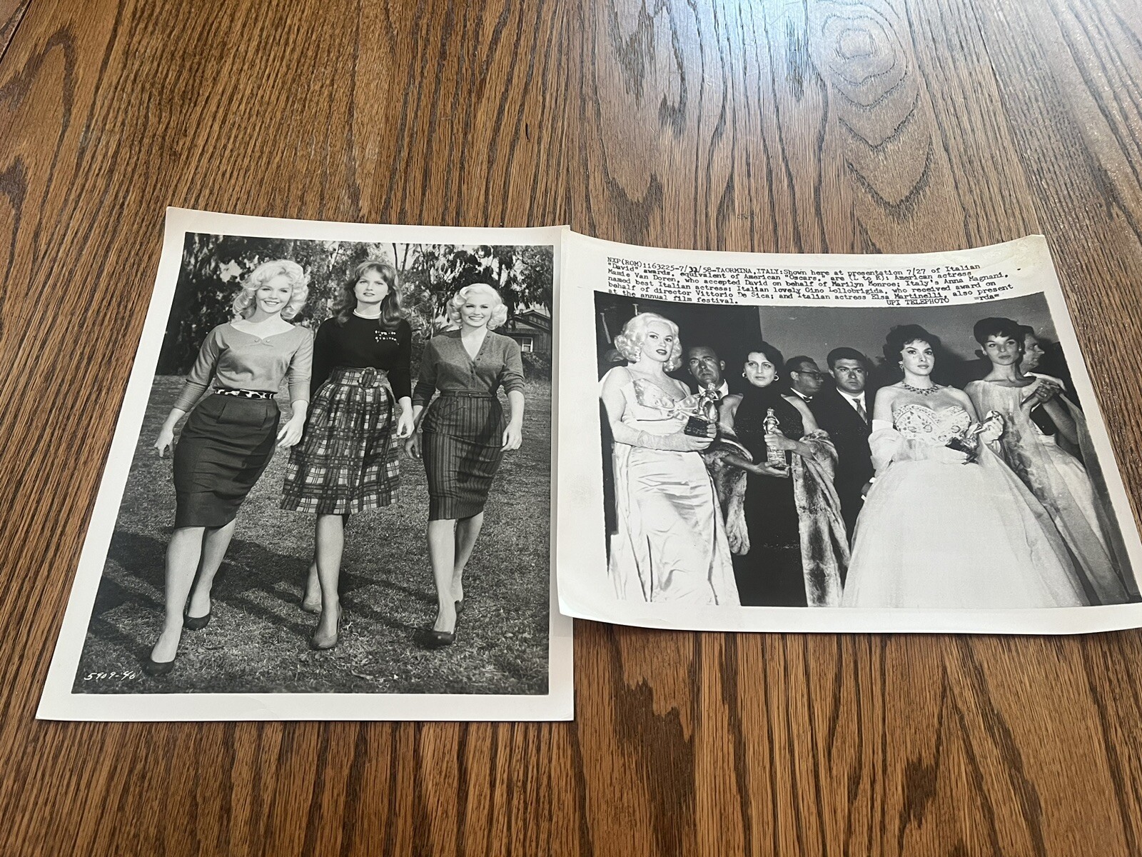 Lot 2 MAMIE VAN DOREN ORIGINAL VINTAGE PHOTos Tuesday Weld Bardot Sex Kittens