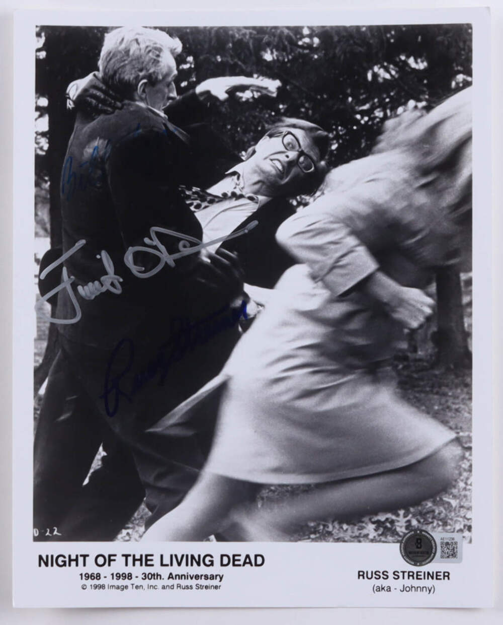 Bill Hinzman, Judith O’Dea & Russell Streiner Signed (Beckett) “Night of the Liv