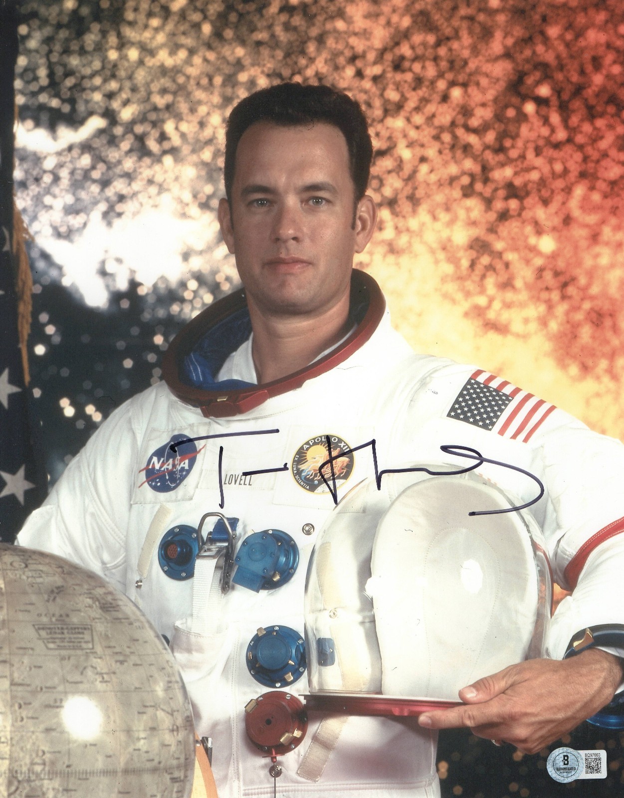 TOM HANKS SIGNED AUTOGRAPH APOLLO 13 11X14 PHOTO BAS BECKETT COA