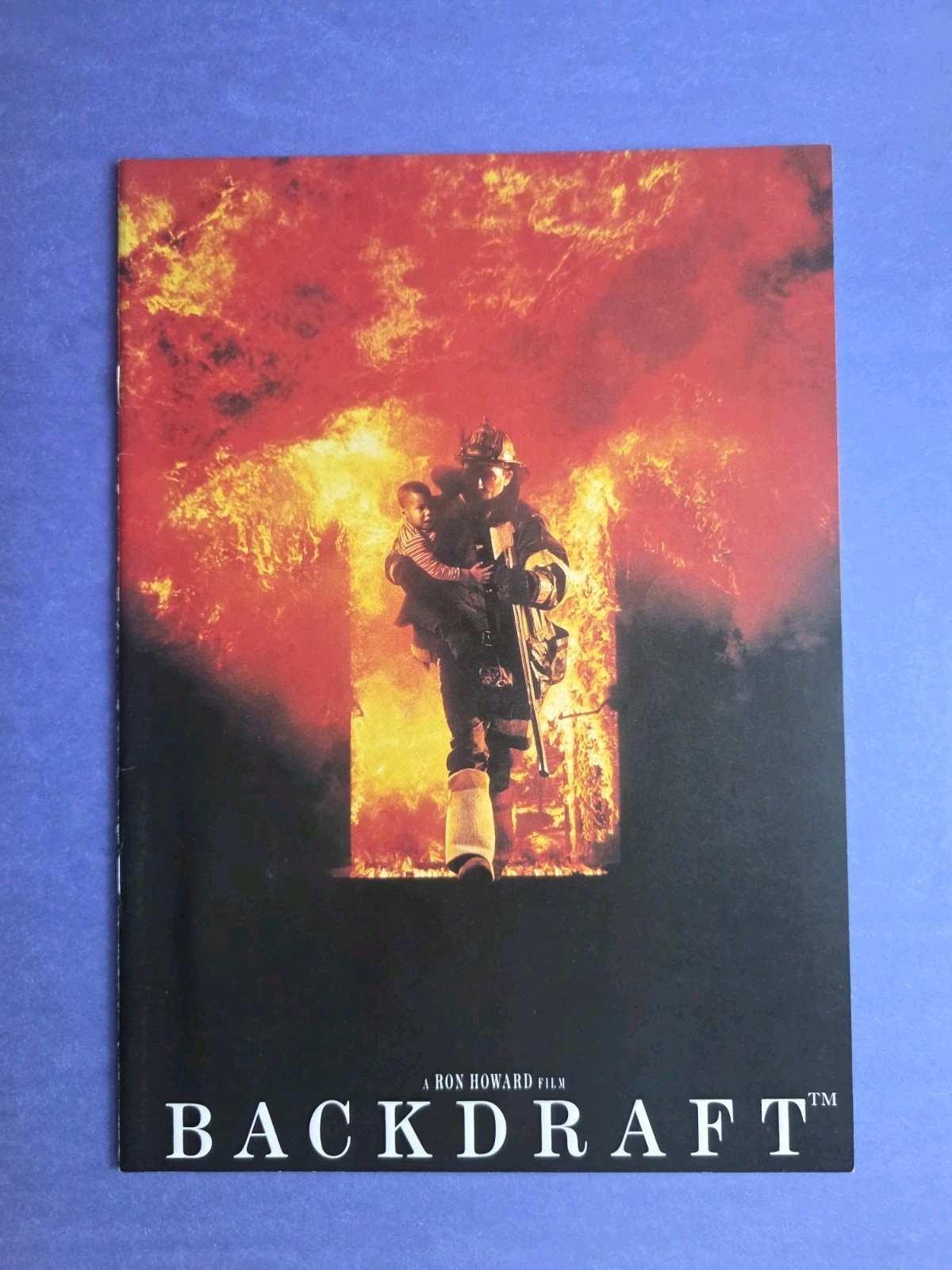 Backdraft (1991) Movie Program Ron Howard Kurt Russell William Baldwin