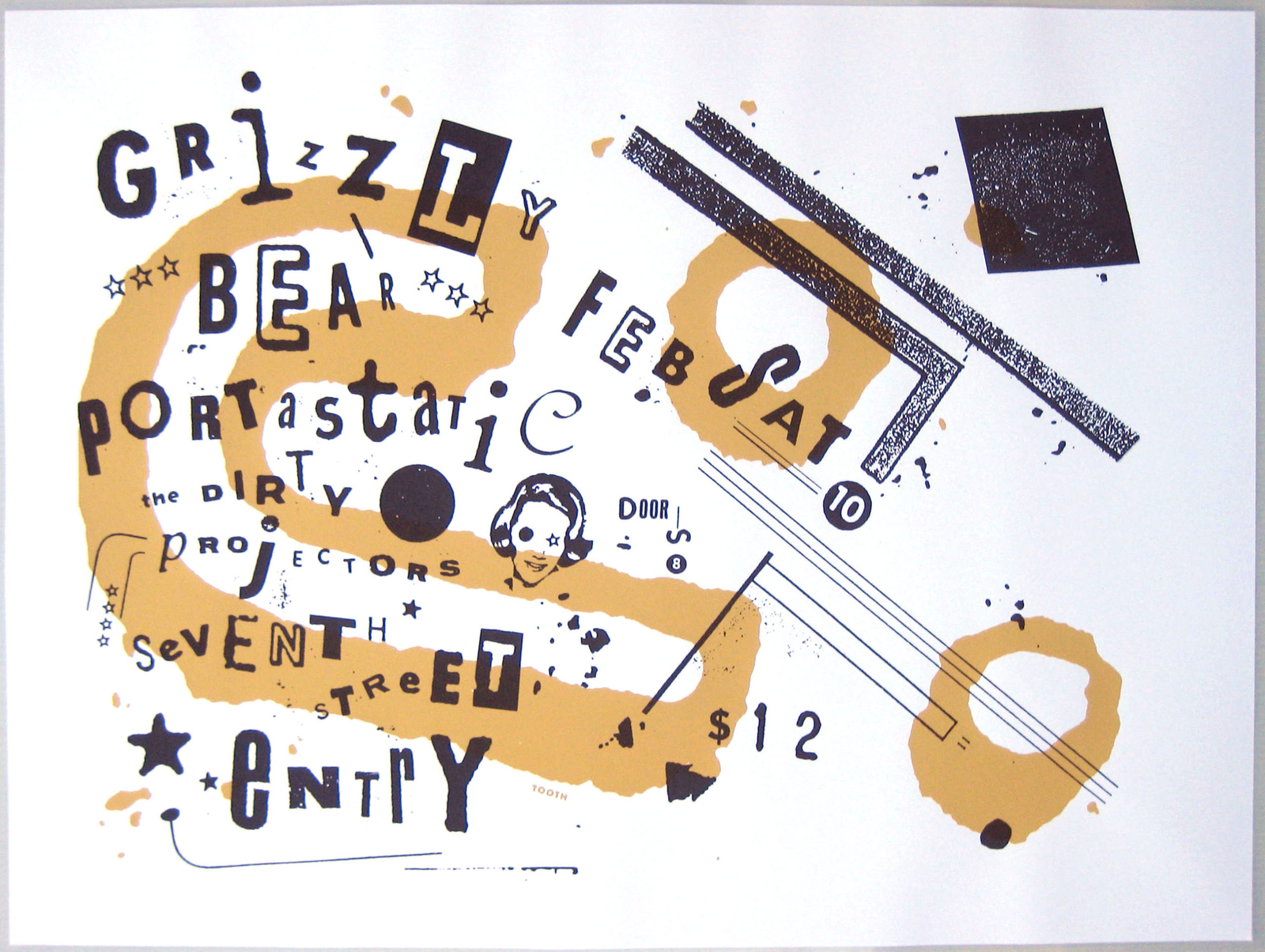 Grizzly Bear Concert Poster 2007