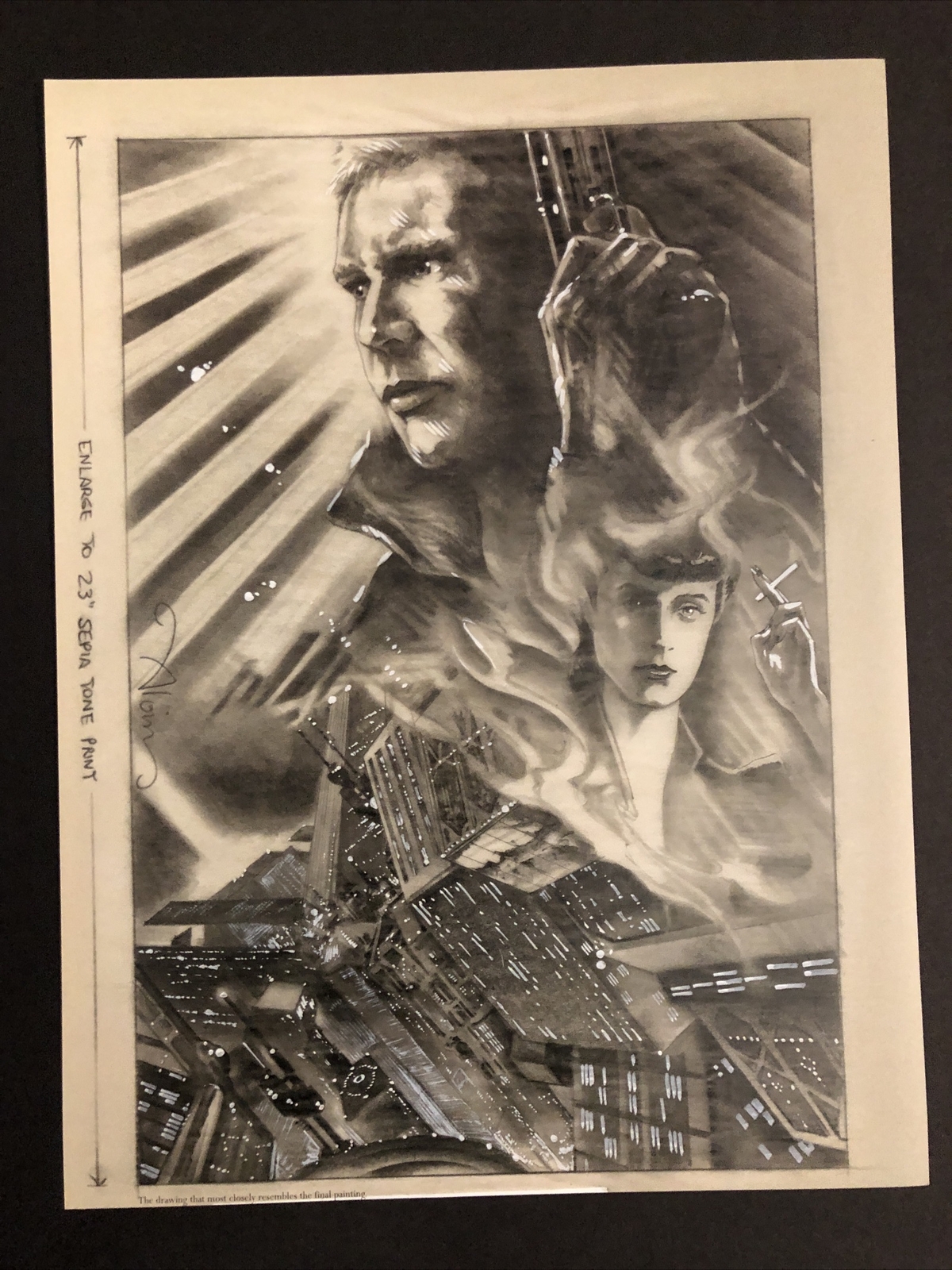 Blade Runner Movie Art Poster Print 9×12 John Alvin