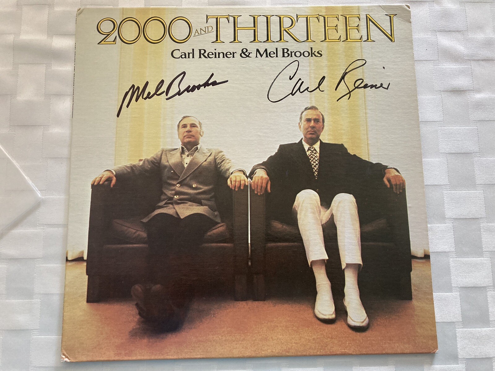 CARL REINER and MEL BROOKS (SIGNED BY BOTH) 2000 & THIRTEEN ALBUM.