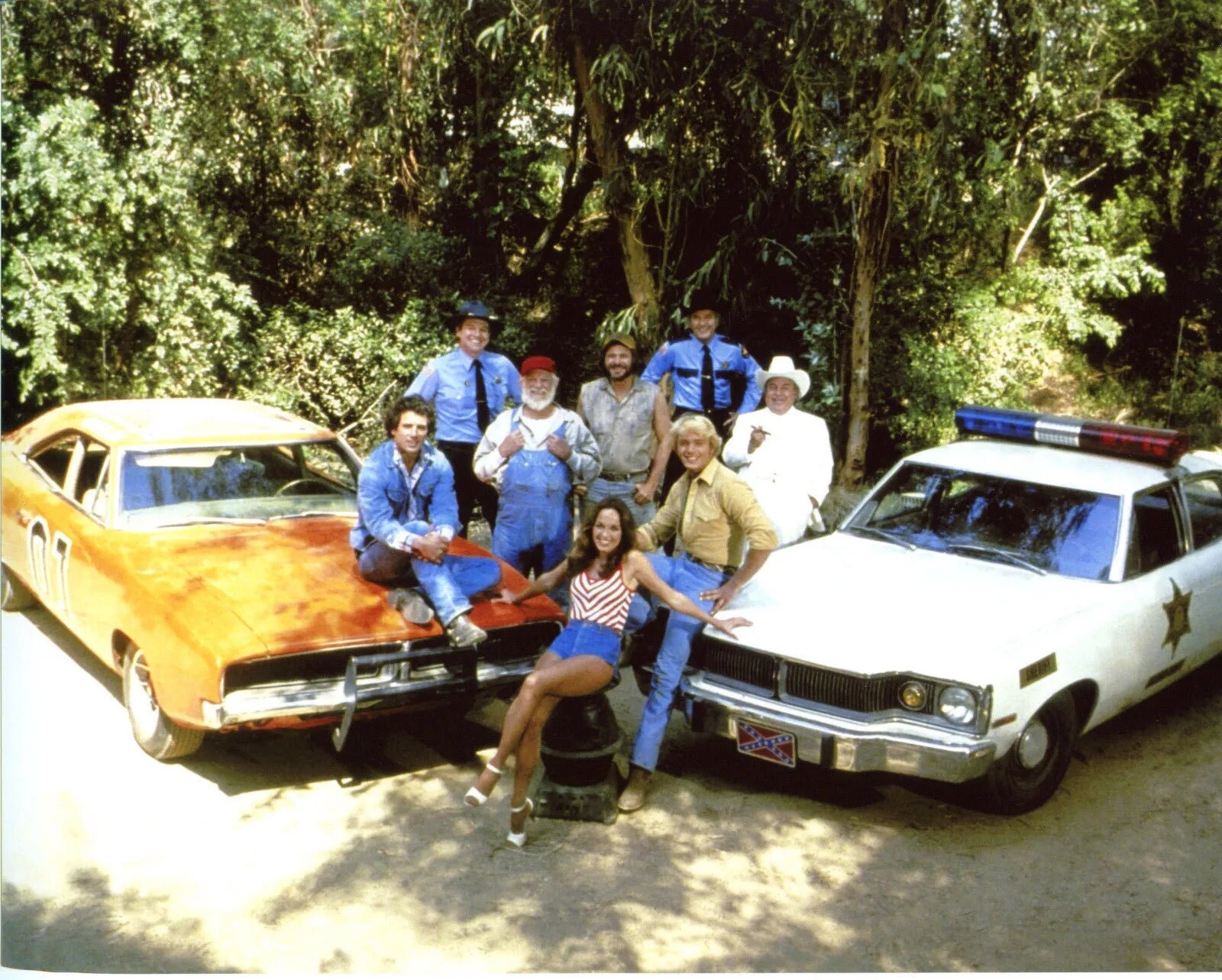 Dukes Of Hazzard Catherine Bach Tom Wopat John Schneider 8×10 PHOTO PRINT