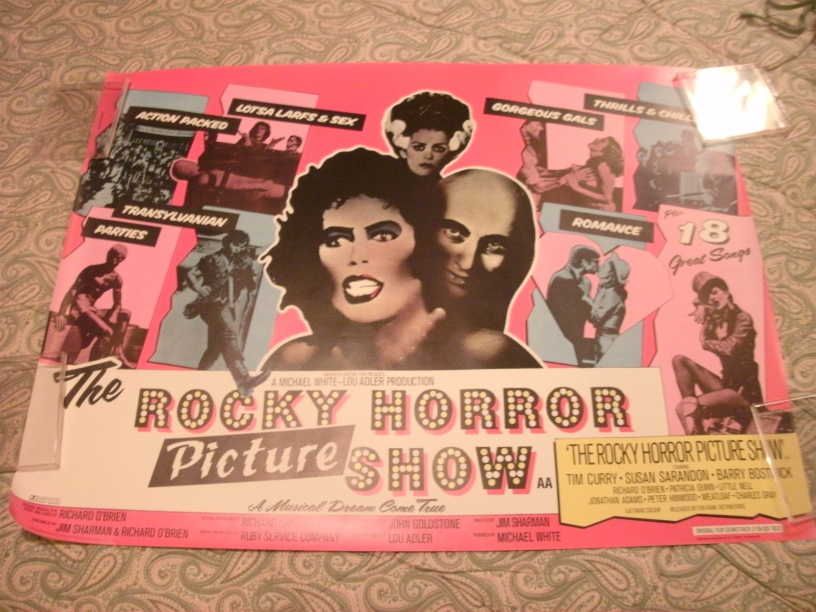 Rocky Horror Picture Show Movie Poster UK British Quad rolled G2U