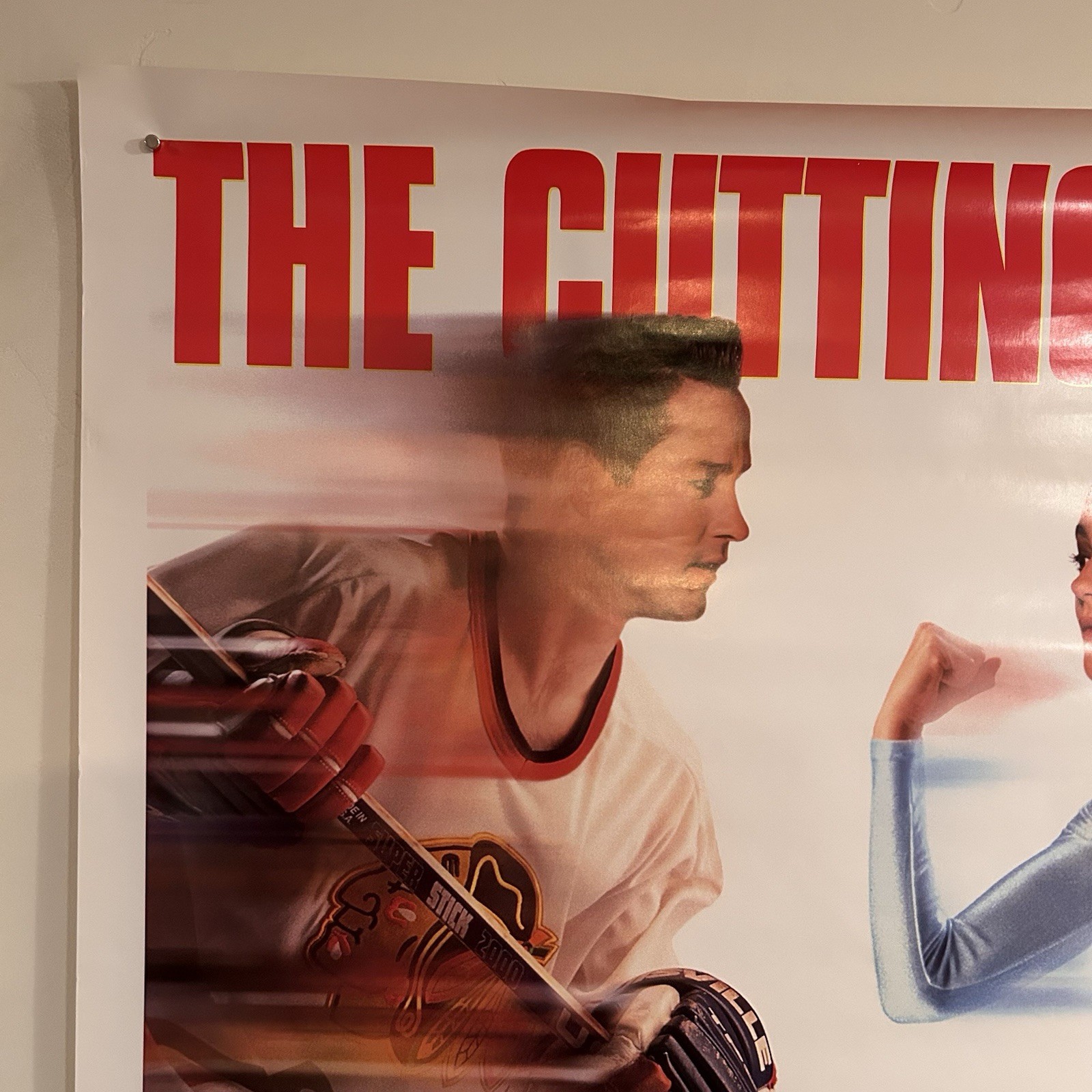 Vtg. THE CUTTING EDGE 1992 RomCom Original DS Movie Poster 27×41 EXC
