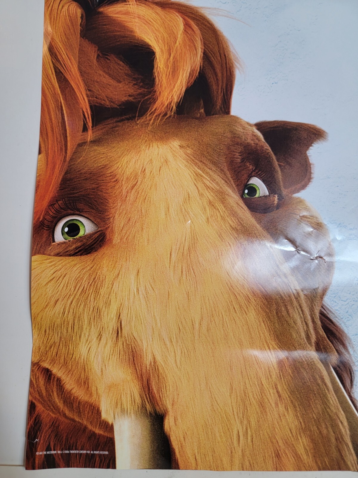 Ice Age The Meltdown Movie Poster Rare 2006 19″ X 12″ VTG Ellie The Mammoth