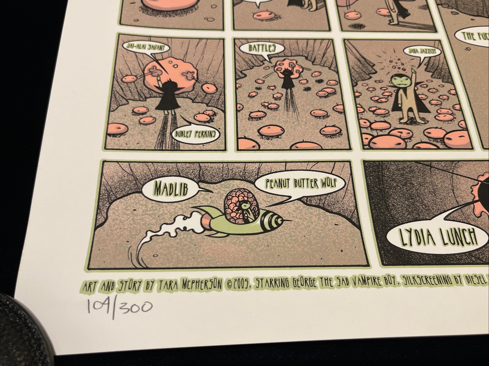 TARA McPHERSON MARS VOLTA Concert Poster London 05 High On Fire Mastadon Kills