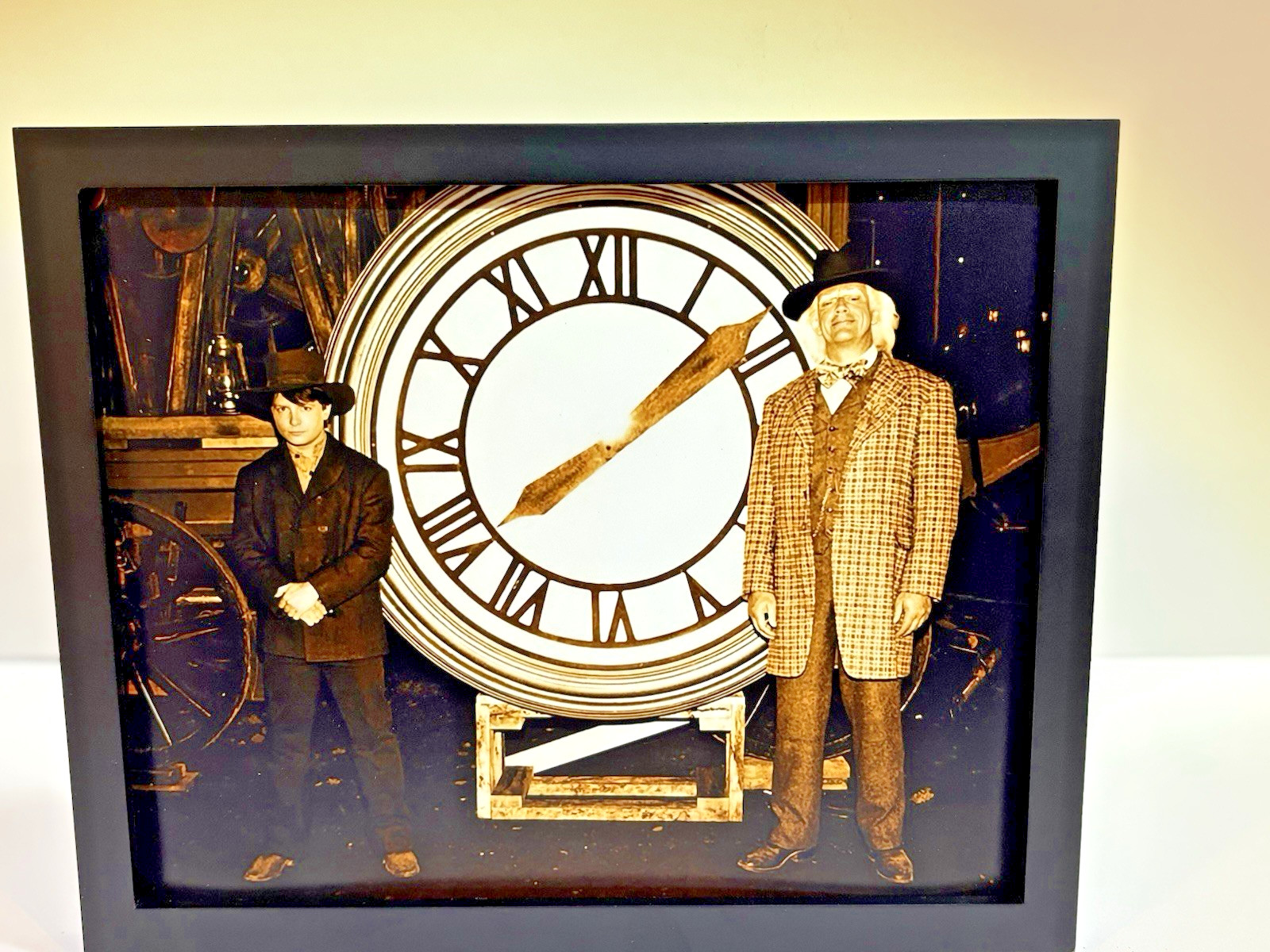 Back to the Future – Marty & Doc Clock Tower Photo Reproduction Prop 8×10 Photo