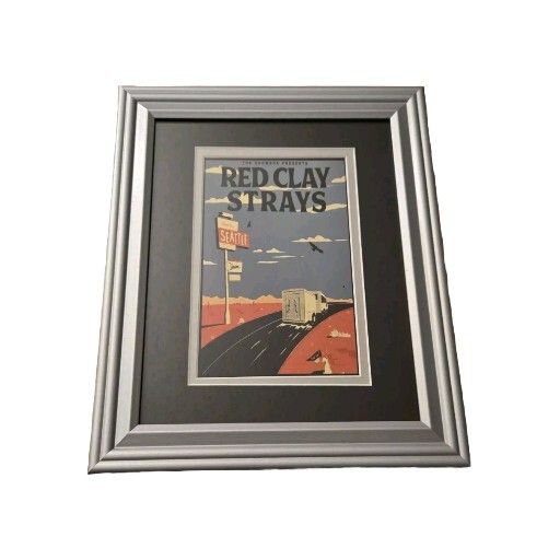 The Red Clay Strays Tour Mini Concert Poster Custom Framed 8×10