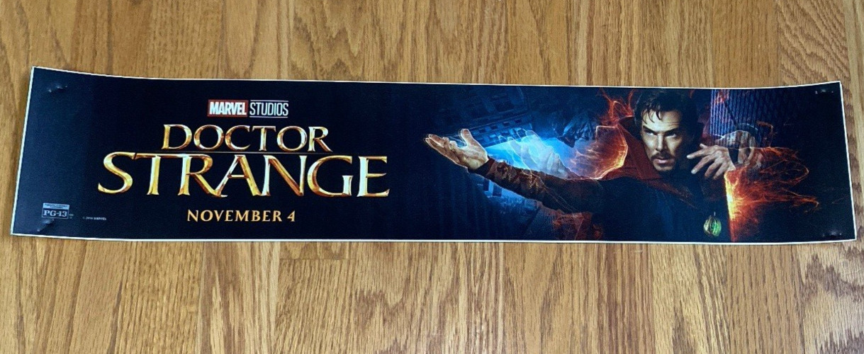 Doctor Strange Movie Theater Mylar Poster November 4 2016 25×5 Marvel Studios