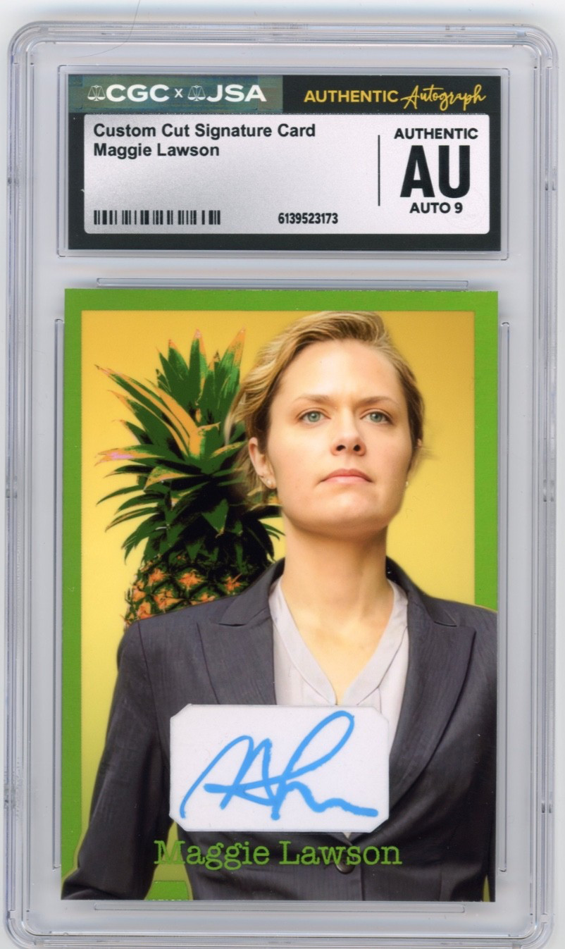 Maggie Lawson Signed Custom Cut Psych Trading Card JSA CGC Auto 9 Autograph