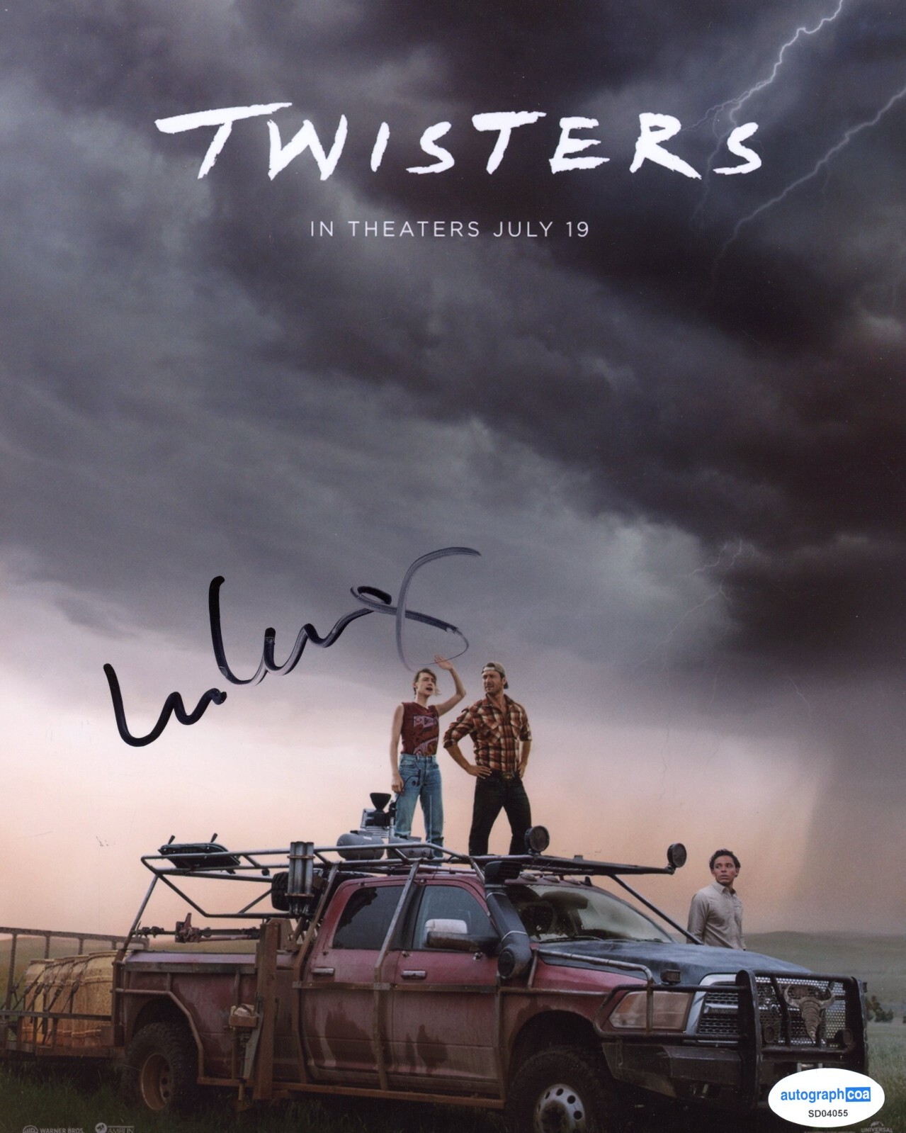 Lee Isaac Chung Twisters Autographed Signed 8×10 Photo ACOA