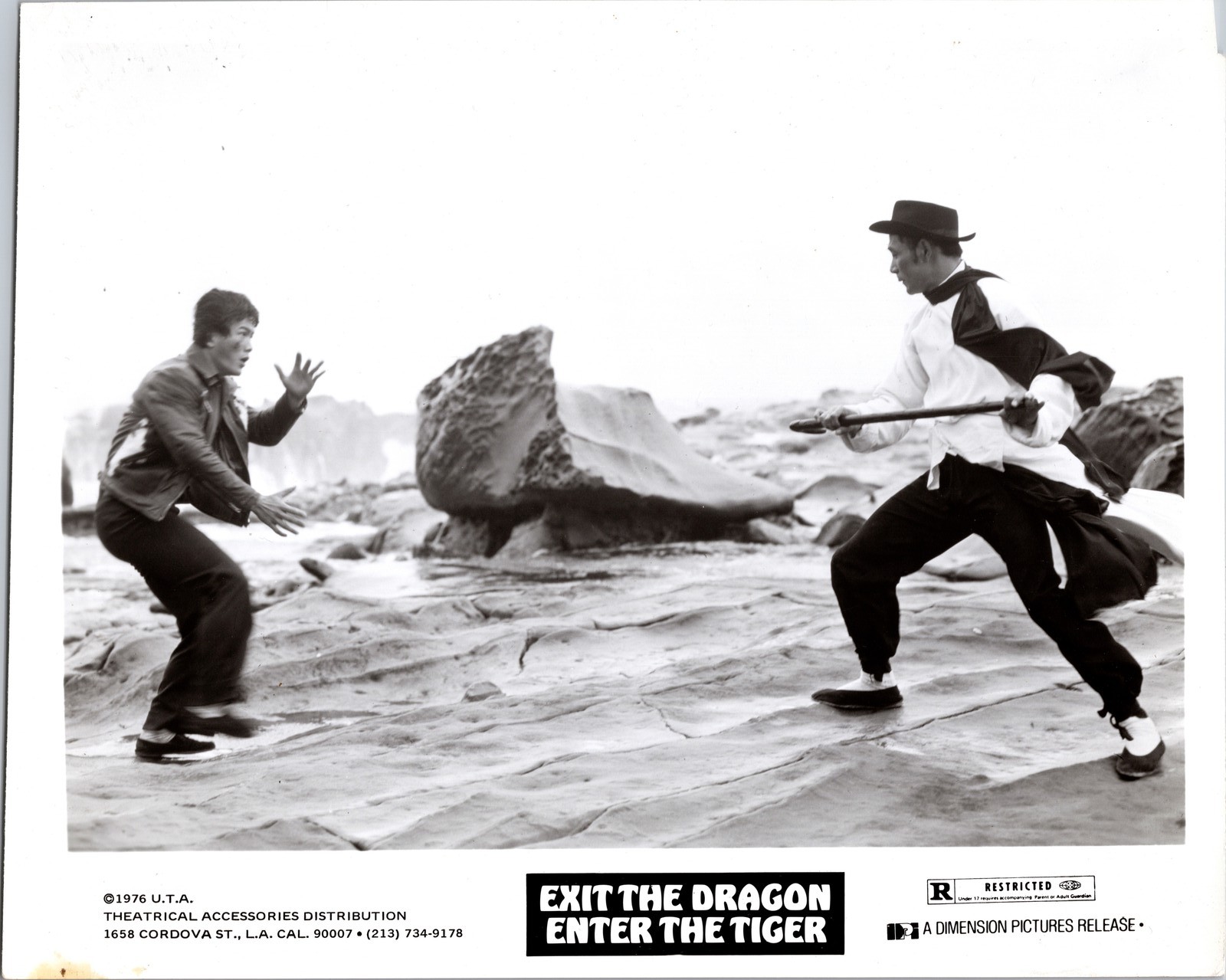 1976 Exit the Dragon, Enter the Tiger Bruce Li 8×10 Photo