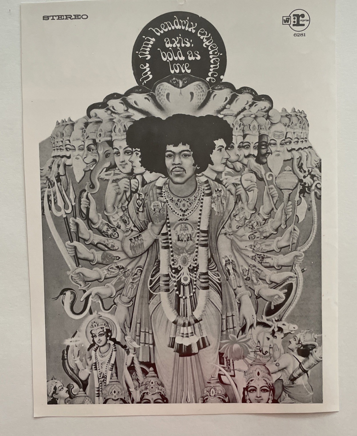 1968 Jimi Hendrix Experience AXIS BOLD AS LOVE , Record Promo Ad