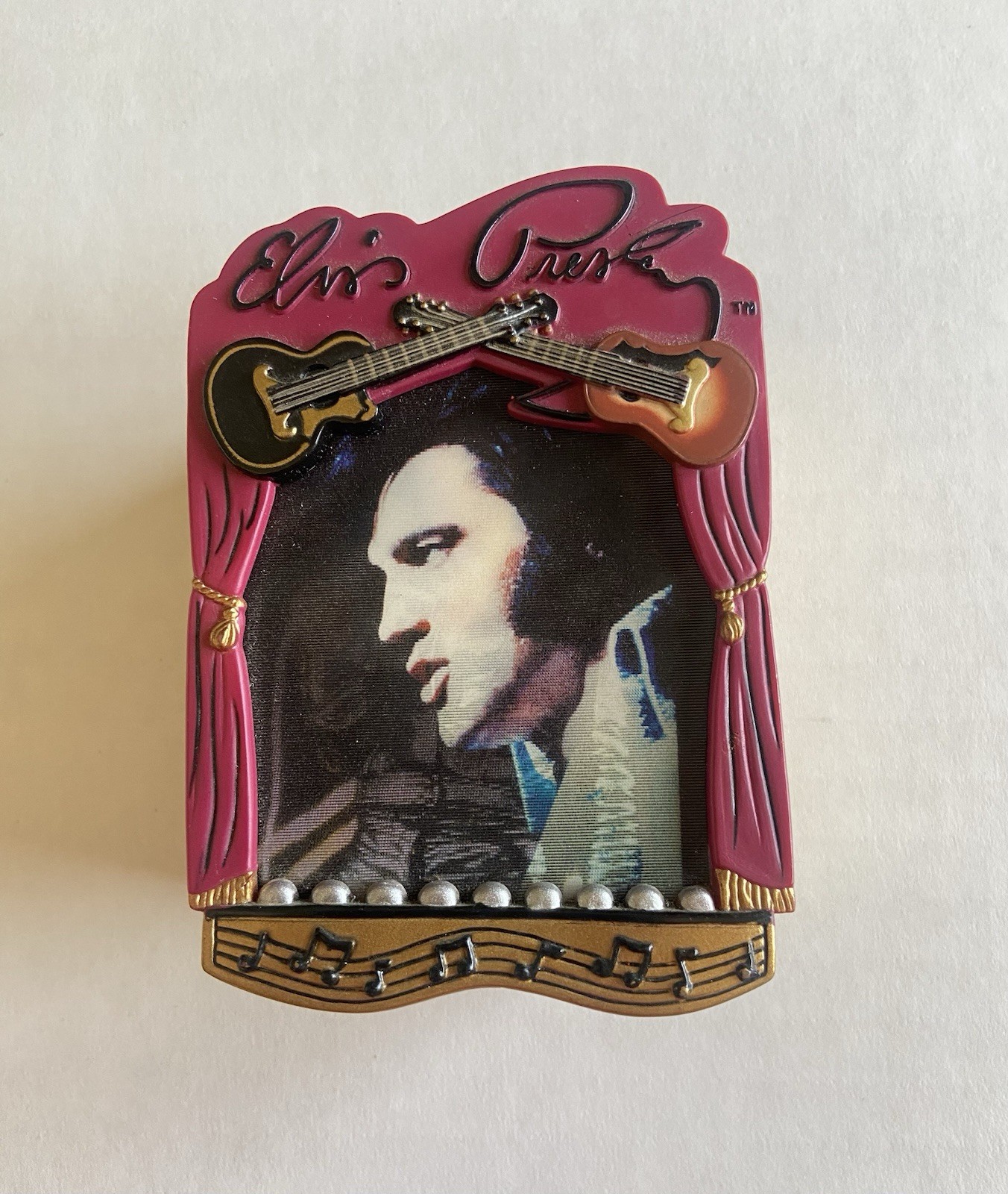 2003 Elvis Presley American Greetings Holographic Musical Christmas Ornament