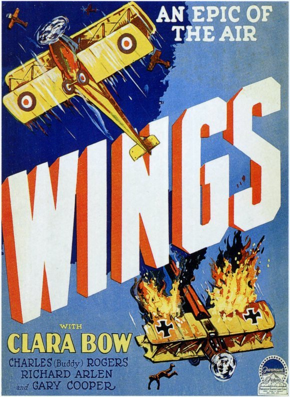 WINGS Movie POSTER 11×17 C Clara Bow Charles “Buddy” Rogers Richard Arlen Gary