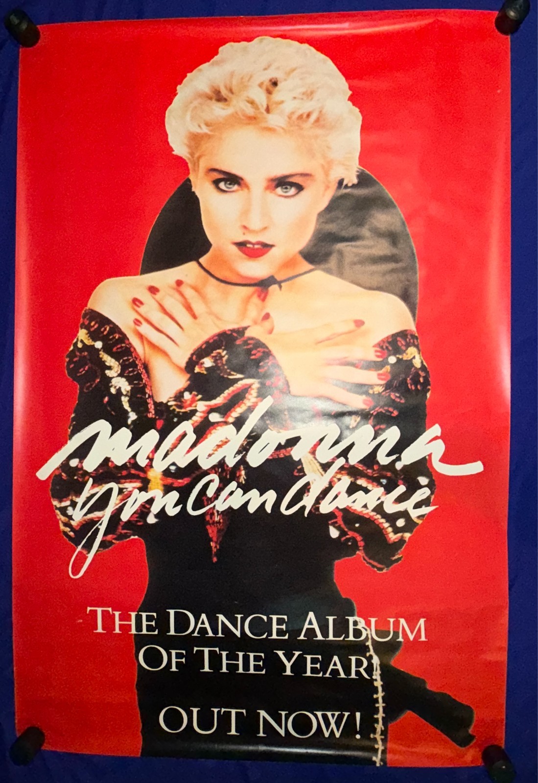 GIANT VTG 1987 Madonna You Can Dance PROMO 40×60 UK SUBWAY POSTER LIGHTLY USED