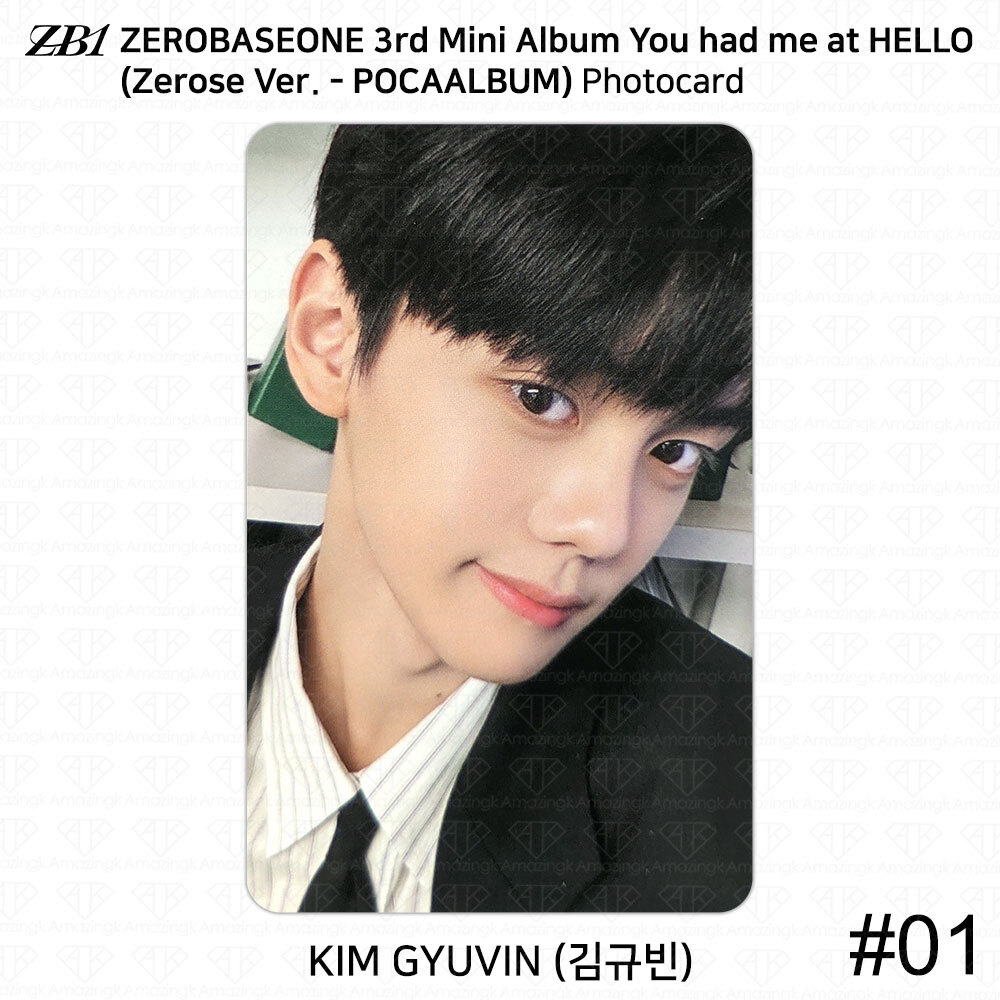 ZEROBASEONE ZB1 You had me at HELLO Zerose Ver Pocaalbum Official Photocard KPOP