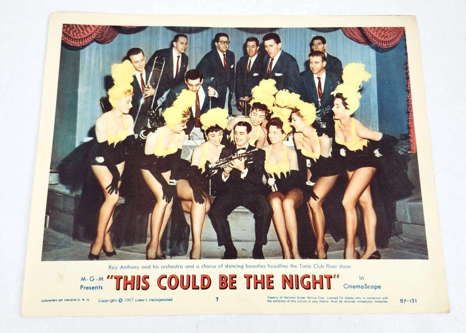 This Could Be the Night 1957 Lobby Card Movie Poster Jean Simmons Paul Douglas
