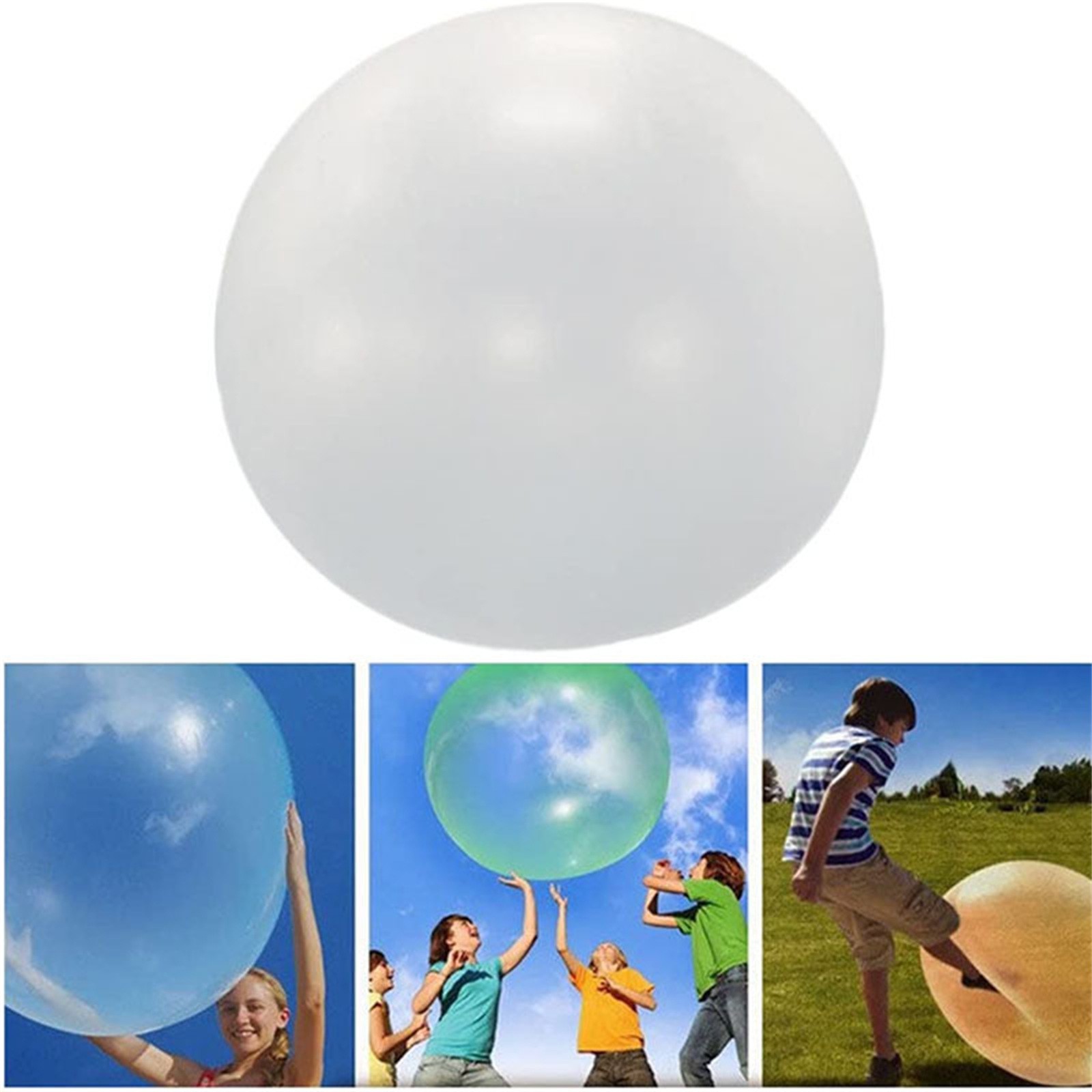 Big Inflatable Ball Children’s Toy Elastic Ball Water Ball Bubble Ball Inflatabl