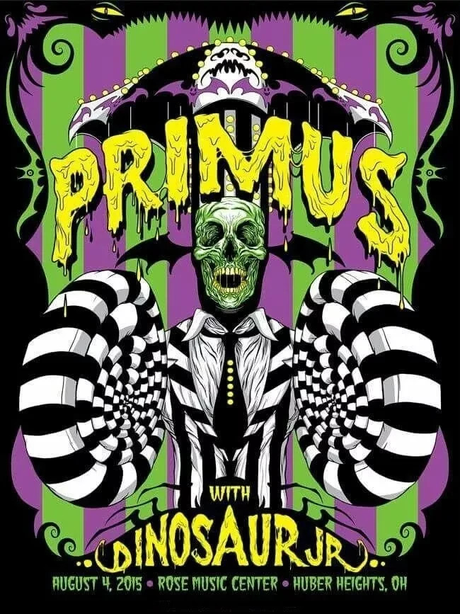 2015 PRIMUS CONCERT POSTER WALL ART OHIO SIZE 10 X 14 INCHES
