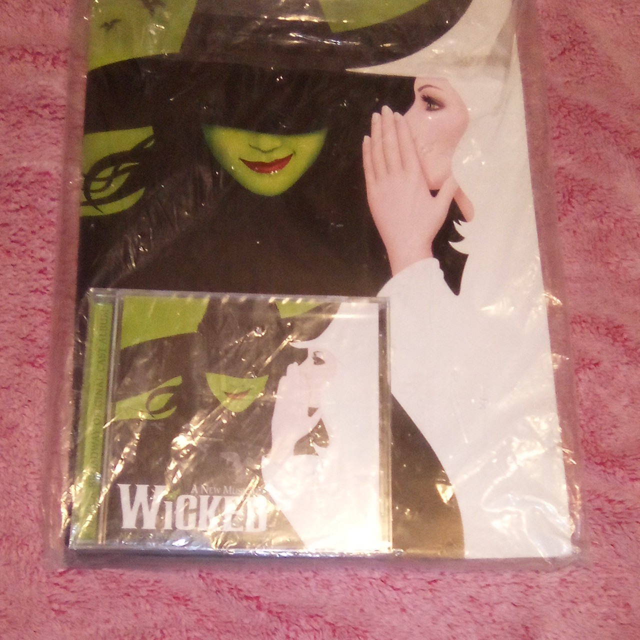 Wicked Broadway Musical Deluxe Program Book w/ Decca Original Cast Album CD New