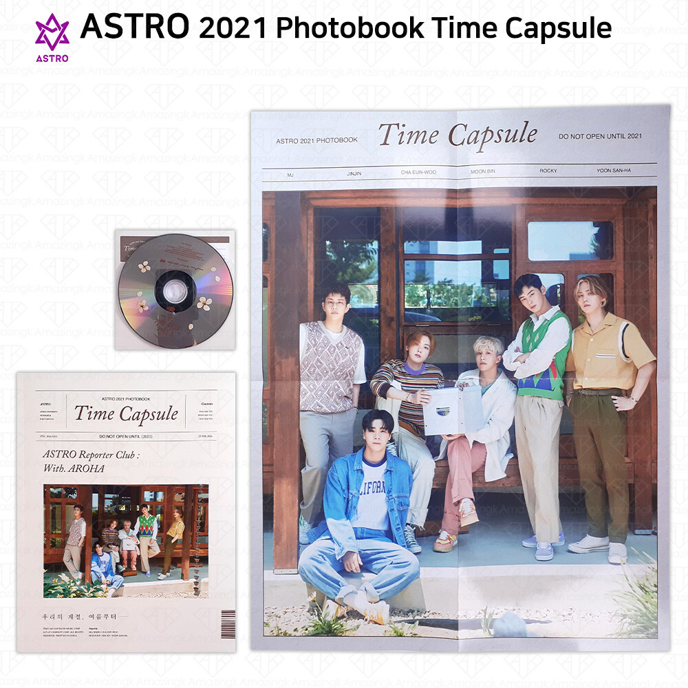 ASTRO 2021 Photobook Time Capsule Folded Poster Making DVD KPOP K-POP