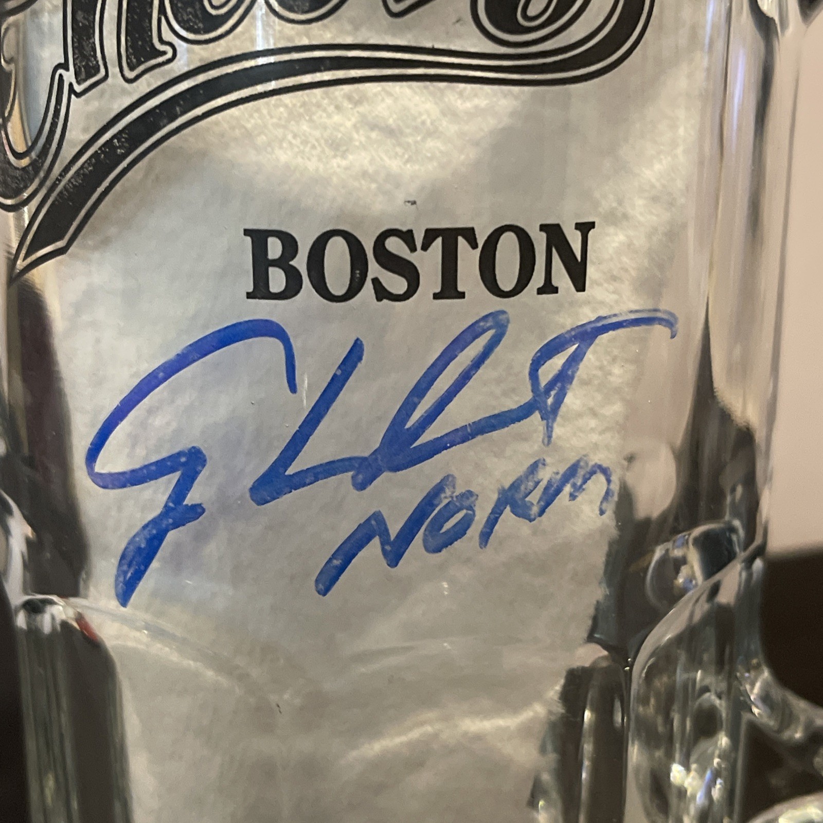 🤩 GEORGE WENDT “NORM” signed CHEERS MUG W/COA As Pictured Very Cool 😍