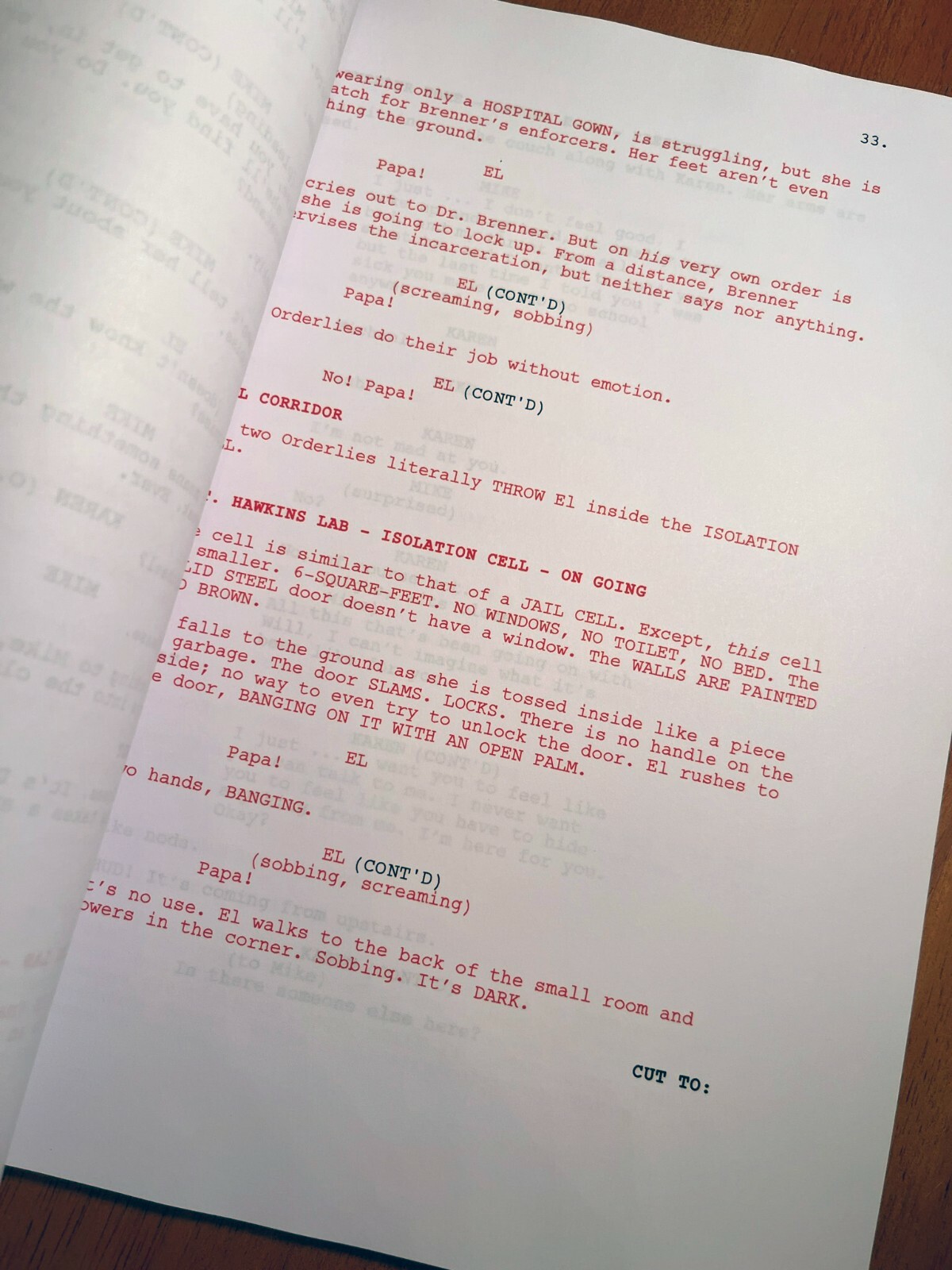 Stranger Things Script Signed- The Weirdo On Maple Street- Autograph Reprints