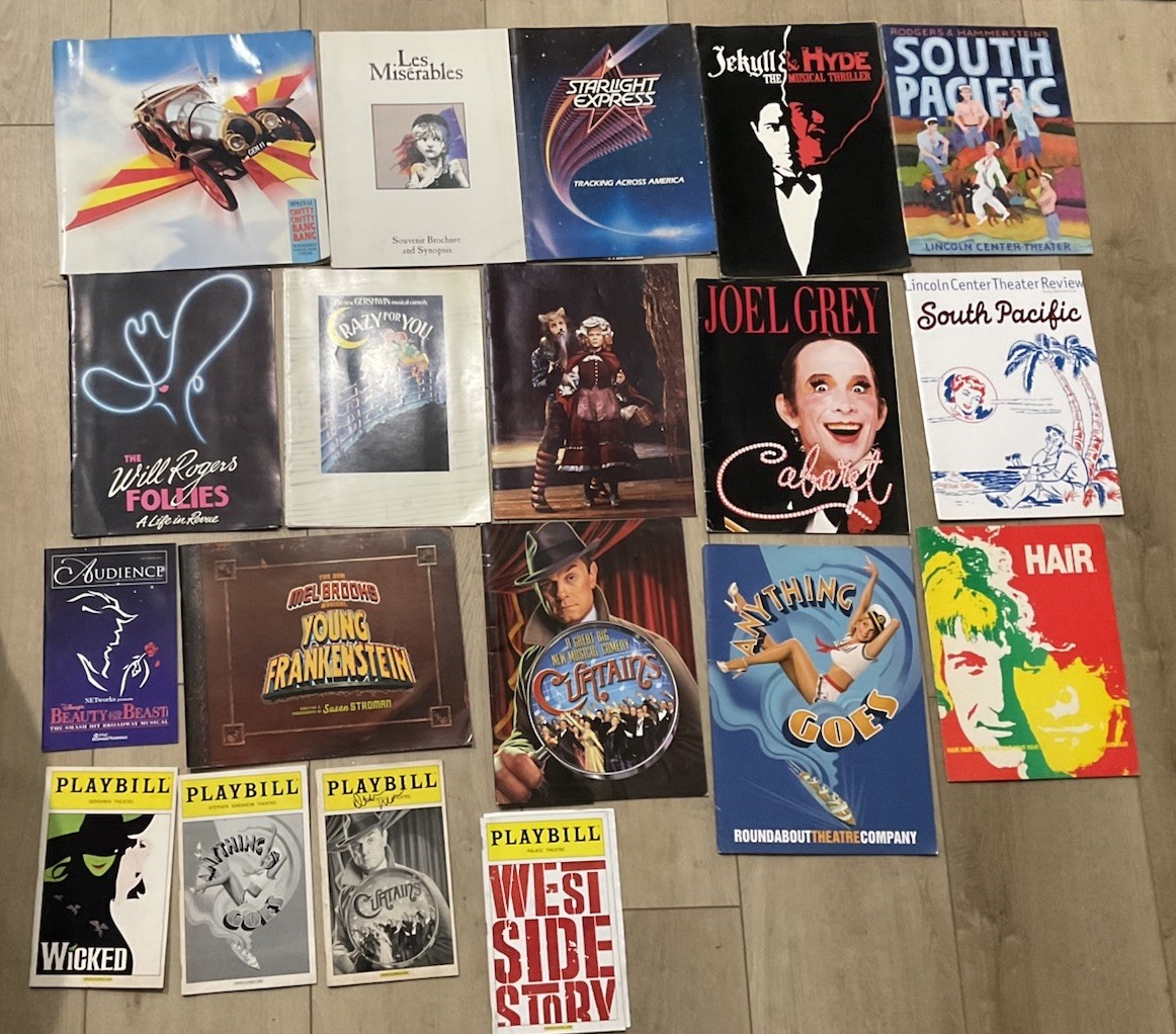 19 Broadway & Tour Programs Playbills Sutton Foster Joel Grey Wicked Sondheim