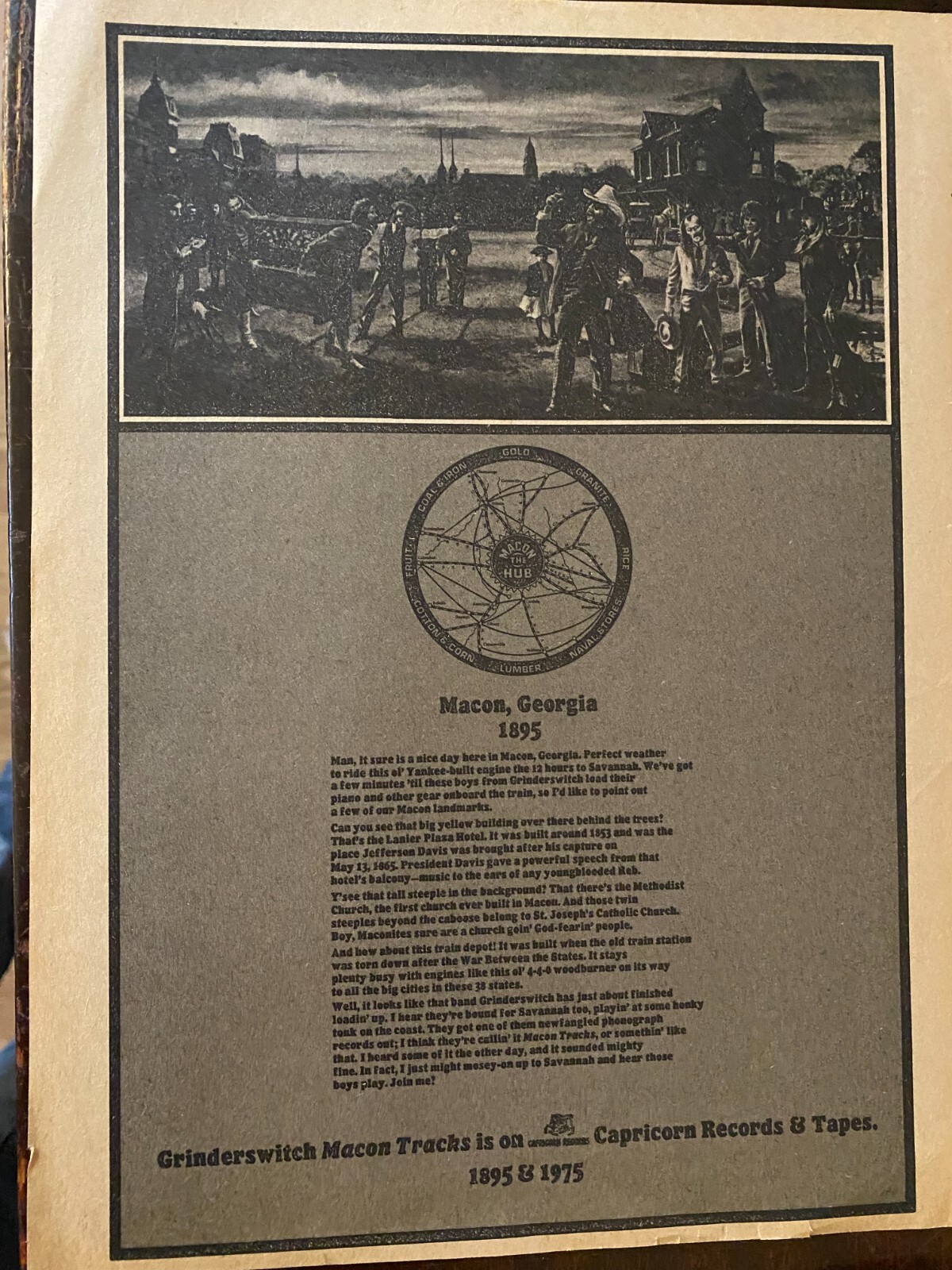 Grinderswitch, Macon Tracks, Full Page Vintage Promotional Ad