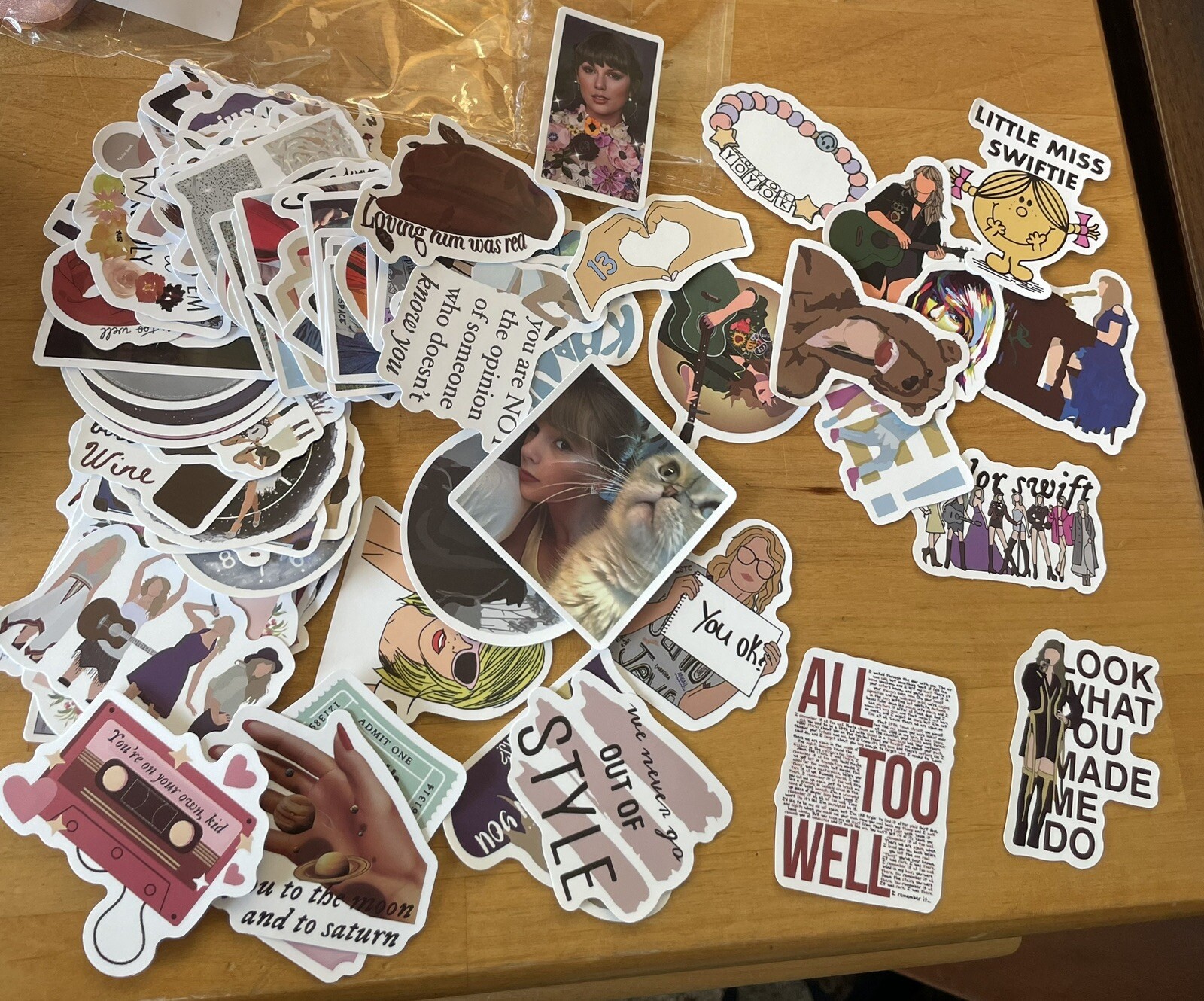 80 Taylor Swift Stickers Swiftie All Too Well Eras Tour 1989 Midnights Lyrics