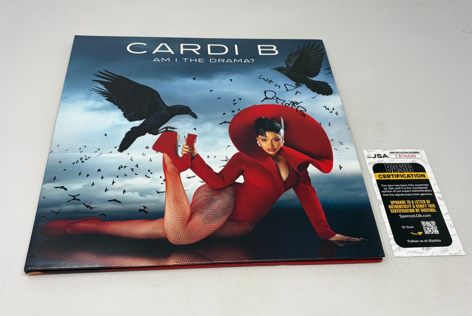 Cardi B signed Am I The Drama Album JSA COA