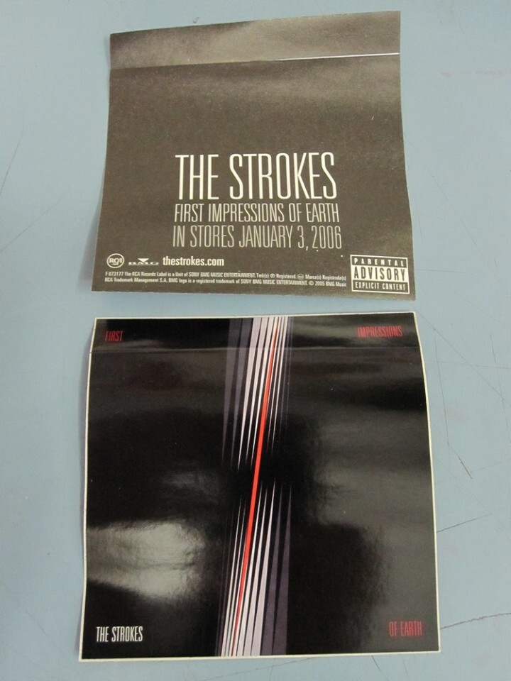 The Strokes 2005 First Impressions RCA Promo Sticker New Old Stock Flawless